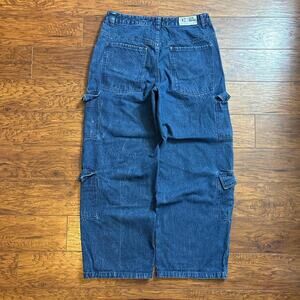 CARRÉ Paris Y2K Skater Baggy Cargo Wide-Leg Denim Jeans Size 32
